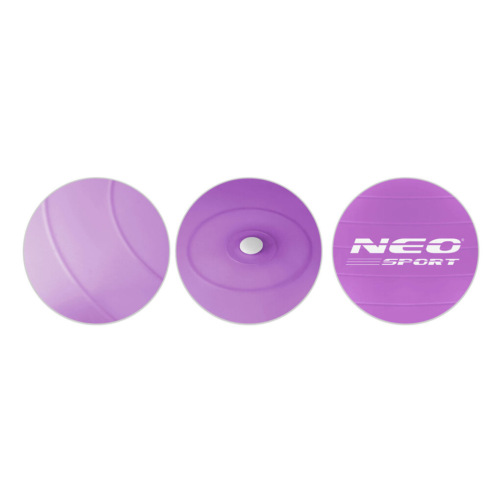 Vingrošanas bumba ar pumpi Neo Sport NS-951, 65 cm, violeta cena un informācija | Vingrošanas bumbas | 220.lv