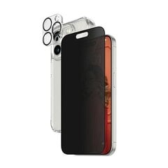PanzerGlass Privacy Bundle 3in1 iPhone 15 Pro 6.1" D3O Hardcase + Screen Protector UWF+ Lens 1137+1173+P2810 цена и информация | Чехлы для телефонов | 220.lv