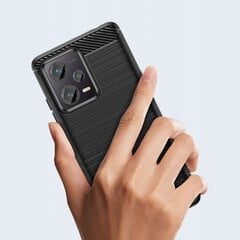 Чехол Tech-Protect tpucarbon для Xiaomi Redmi Note 12 5G / Poco X5 5G черный цена и информация | Чехлы для телефонов | 220.lv