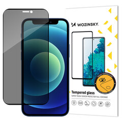 Стекло Wozinsky Privacy Glass с антишпионским фильтром для iPhone 15 — чёрное цена и информация | Защитные пленки для телефонов | 220.lv