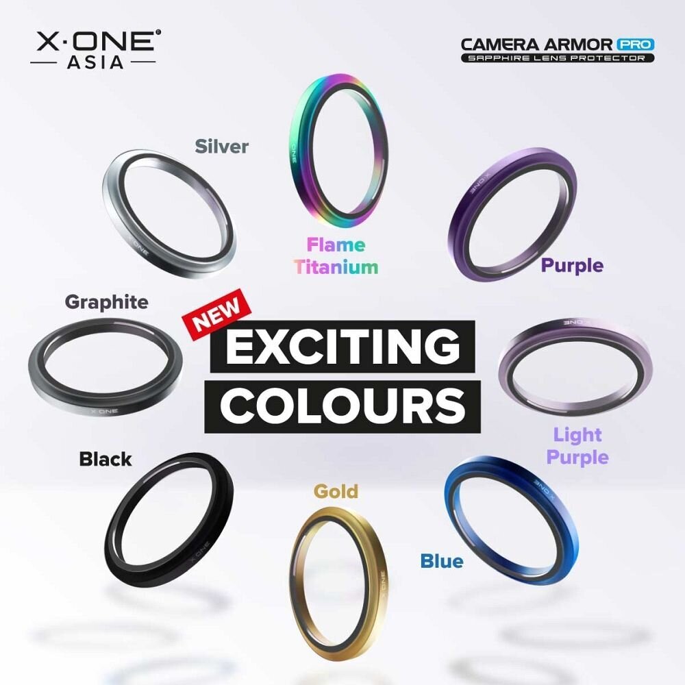 X-ONE Sapphire Camera Armor cena un informācija | Ekrāna aizsargstikli | 220.lv