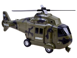 Armijas helikopters ar skaņu un gaismām, zaļš cena un informācija | Rotaļlietas zēniem | 220.lv