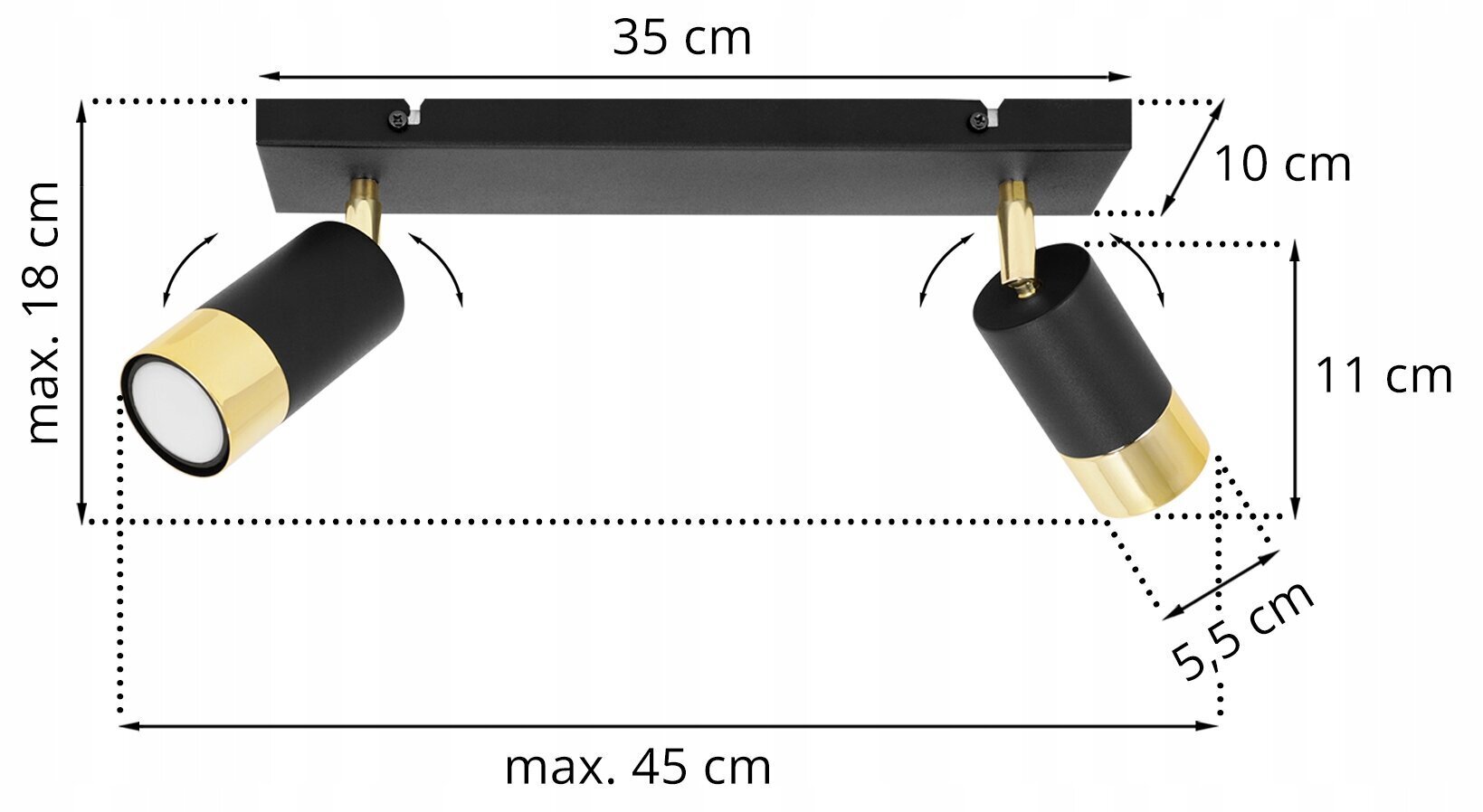 LightHome griestu lampa Hugo cena un informācija | Griestu lampas | 220.lv