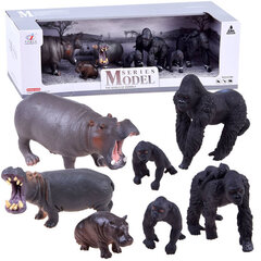 Dzīvnieku komplekta safari hipo gorilla cena un informācija | Rotaļlietas zēniem | 220.lv