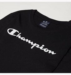 Champion bērnu T-krekls 305367-KK003, melns cena un informācija | Jakas, džemperi, žaketes, vestes meitenēm | 220.lv