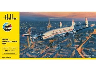 Saliekamās lidmašīnas modelis Heller Lockheed Super Constellation TWA 1/72, 58391 cena un informācija | Konstruktori | 220.lv