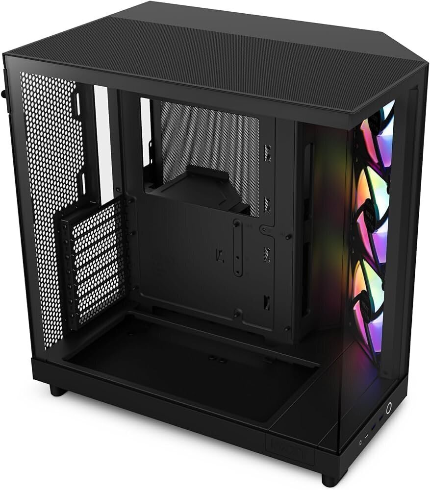 Datora korpuss NZXT H6 Flow RGB Black цена и информация | Datoru korpusi | 220.lv