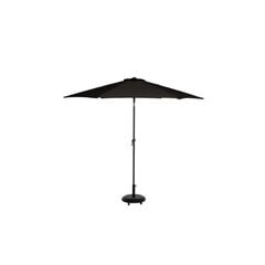 Lauko skėtis juodas 3 m su pasvirimu цена и информация | Зонты, маркизы, стойки | 220.lv
