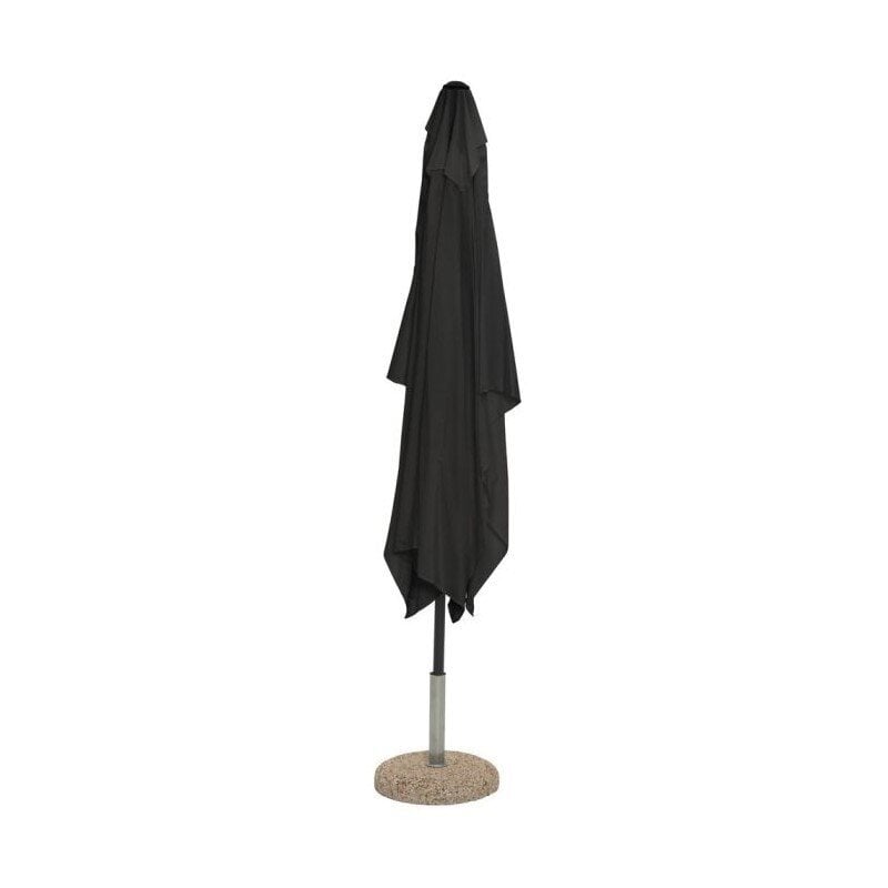 Āra lietussargs, 2x3 m, melns цена и информация | Saulessargi, markīzes un statīvi | 220.lv
