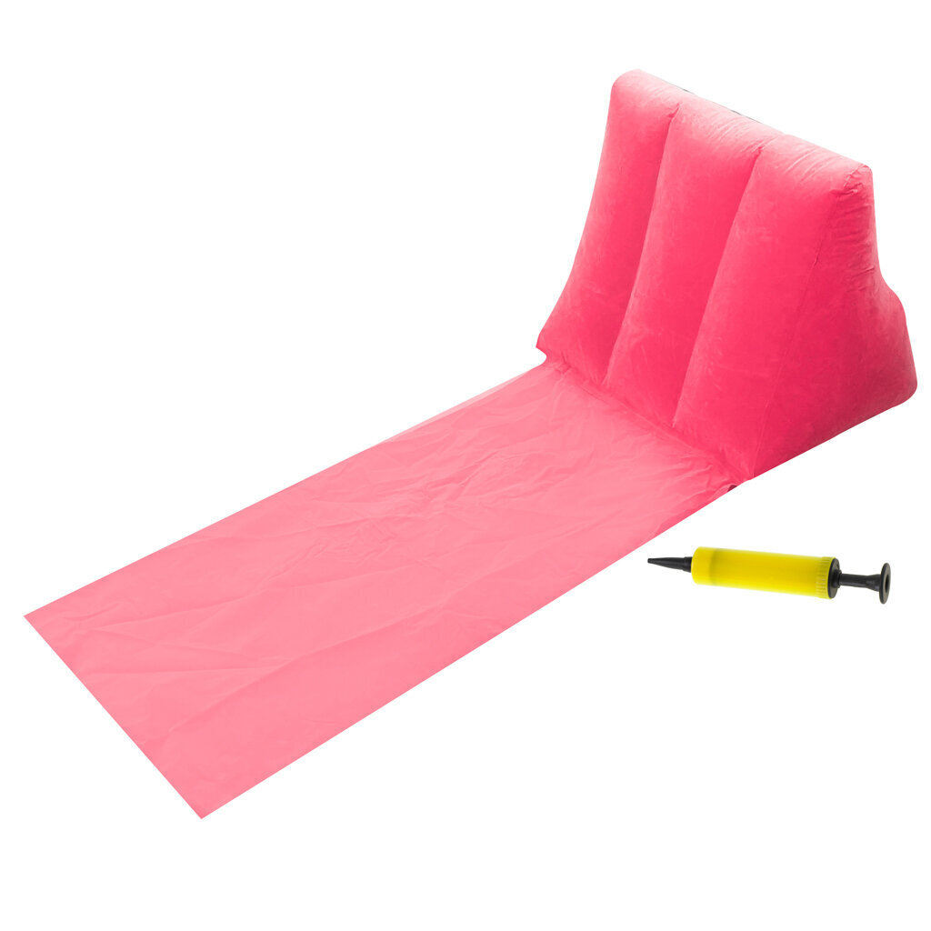 Pludmales paklājs ar atzveltni, piepūšams, 50 x 50 x 37 cm, rozā krāsā цена и информация | Piepūšamās rotaļlietas un pludmales preces | 220.lv