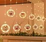 Aizkaru apgaismojums ar figūrām un tālvadības pulti, silti balts, 3 m cena un informācija | Ziemassvētku lampiņas, LED virtenes | 220.lv
