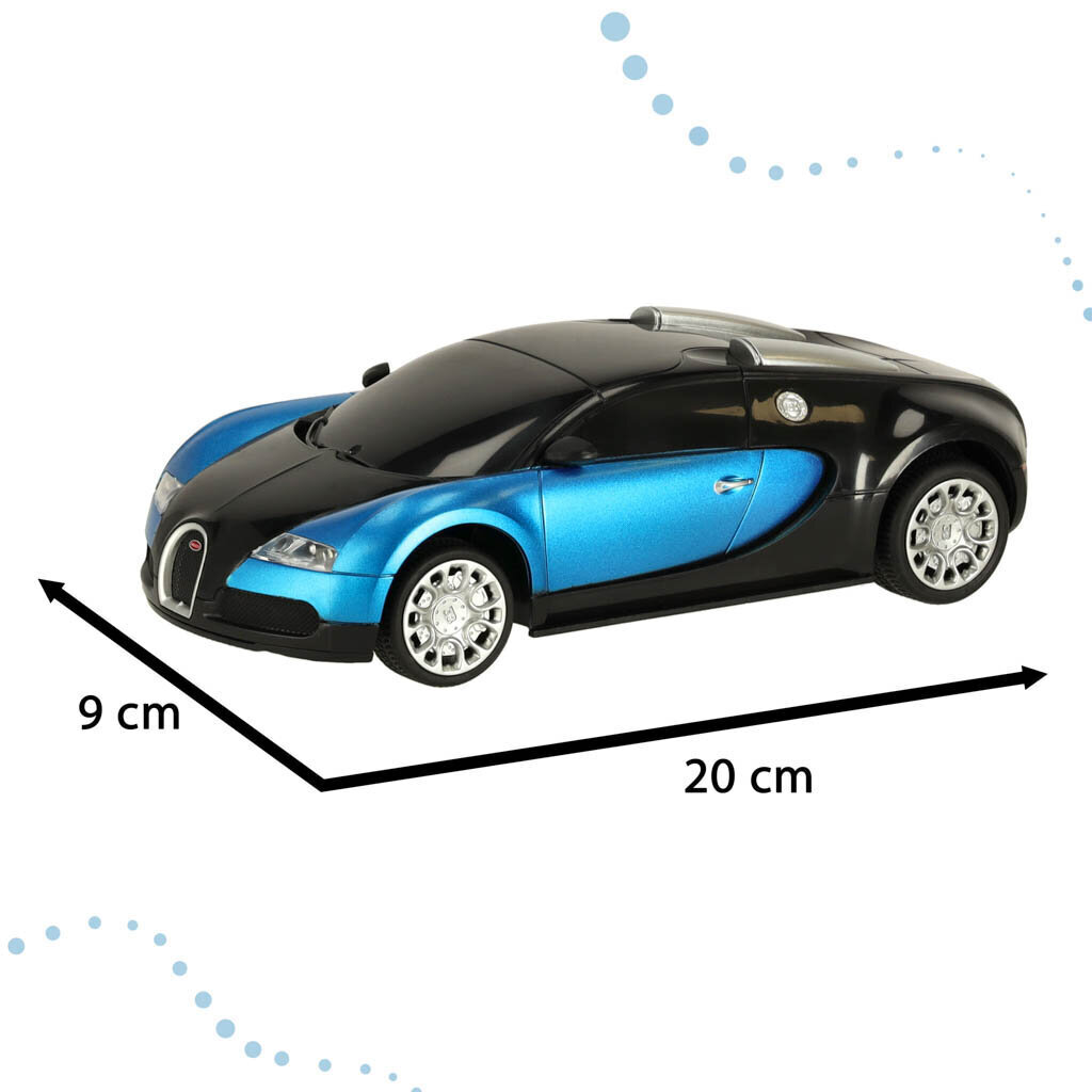 Tālvadības pults Bugatti Veyron, zils cena un informācija | Rotaļlietas zēniem | 220.lv