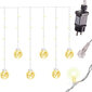 Aizkaru spuldzītes bumbiņas, silti baltas, 3 m цена и информация | Ziemassvētku lampiņas, LED virtenes | 220.lv