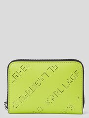 Maks sievietēm Karl Lagerfeld K/punched Small Zip Lime 545007995 cena un informācija | Sieviešu maki, karšu maki | 220.lv