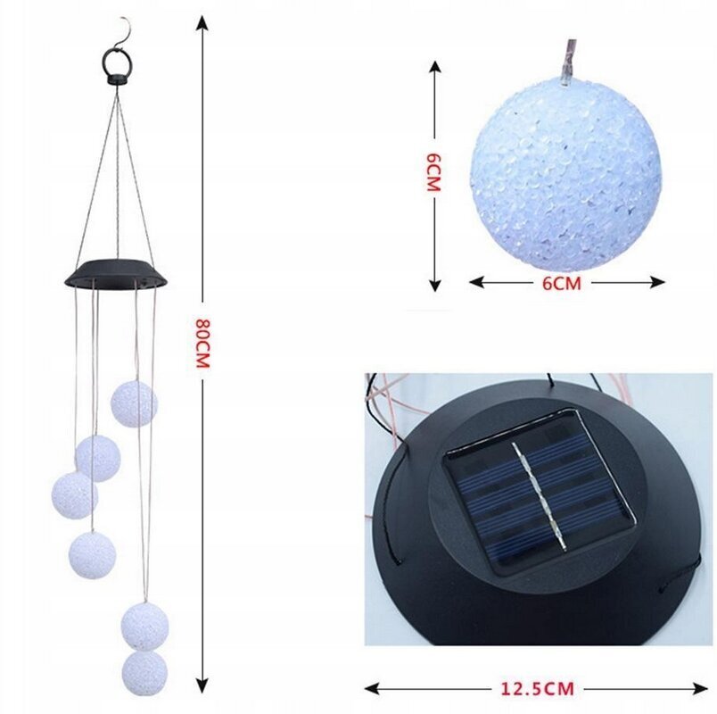 Iebūvēta saules lampa, 63,5 cm, balta цена и информация | Āra apgaismojums | 220.lv