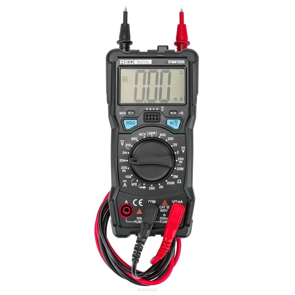 Digitālais multimetrs, 600 V cena un informācija | Rokas instrumenti | 220.lv