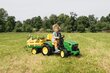 Vienvietīgs bērnu elektriskais traktors Peg Perego Peg Perego John Deere Ground Force with trailer 12V/330W cena un informācija | Bērnu elektroauto | 220.lv