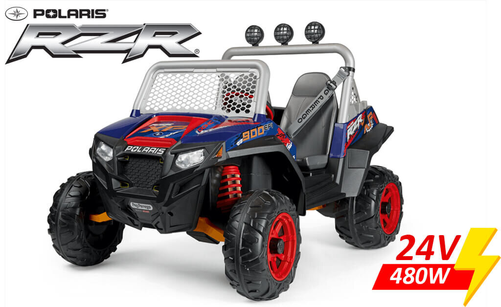 Divvietīgs bērnu elektriskais visurgājējs Peg Perego Polaris RZR 900 XP 24V цена и информация | Bērnu elektroauto | 220.lv