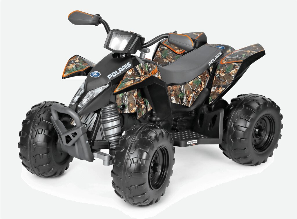 Vienvietīgs bērnu elektriskais kvadracikls Peg Perego Polaris Outlaw Camo 12V/330W cena un informācija | Bērnu elektroauto | 220.lv