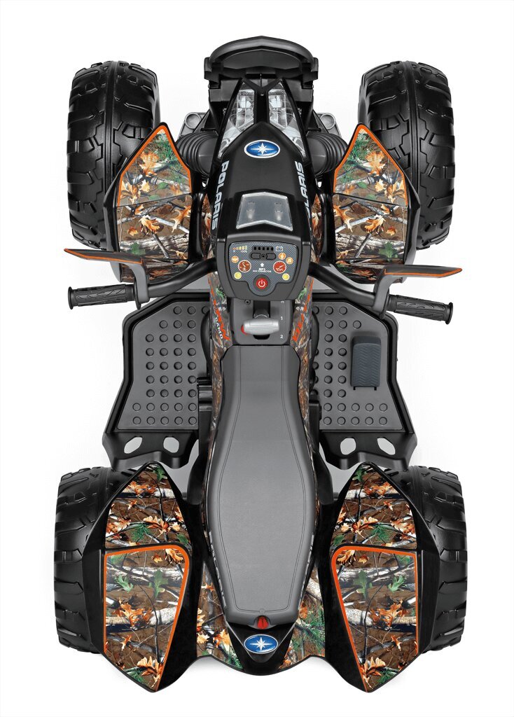 Vienvietīgs bērnu elektriskais kvadracikls Peg Perego Polaris Outlaw Camo 12V/330W cena un informācija | Bērnu elektroauto | 220.lv