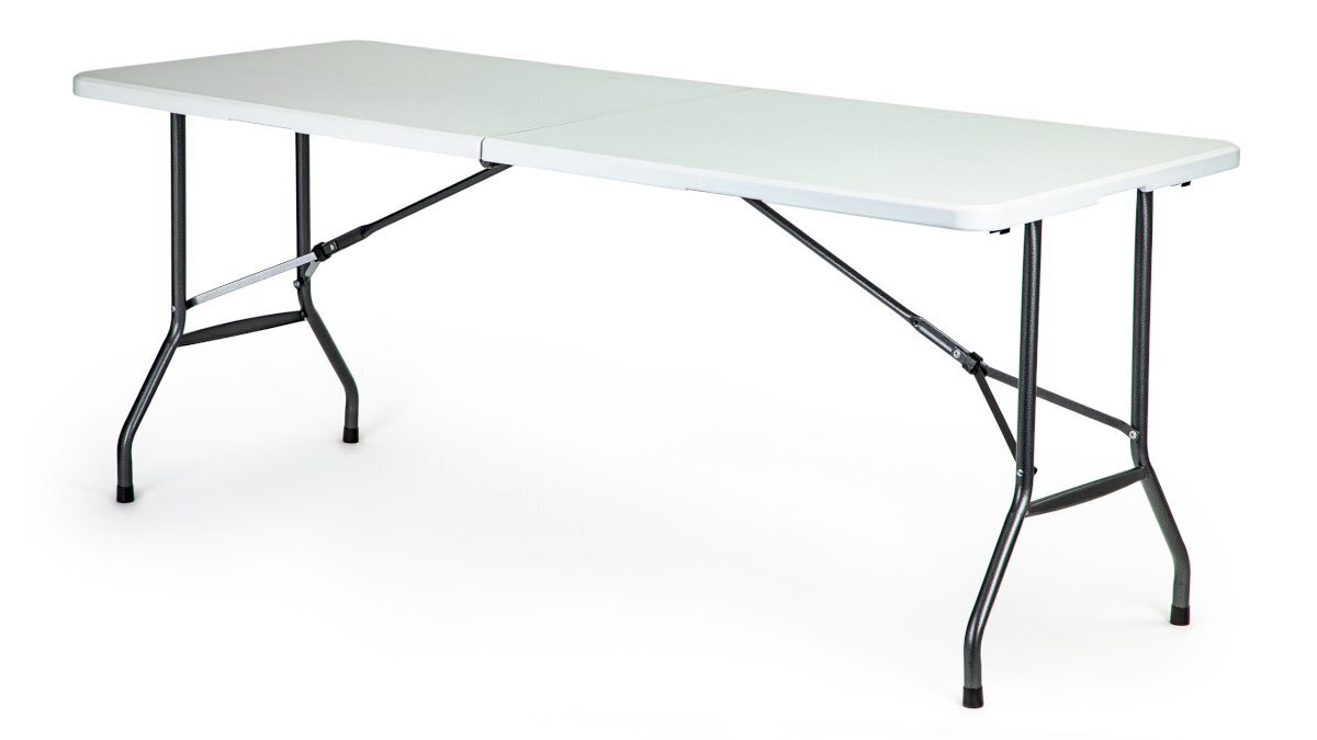 Saliekamais dārza banketa galds, ModernHome, 180 cm., balts cena un informācija | Dārza galdi | 220.lv