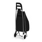 Iepirkumu ratiņu soma, 25 L, ar gumijas riteņiem, melna cena un informācija | Iepirkumu somas | 220.lv