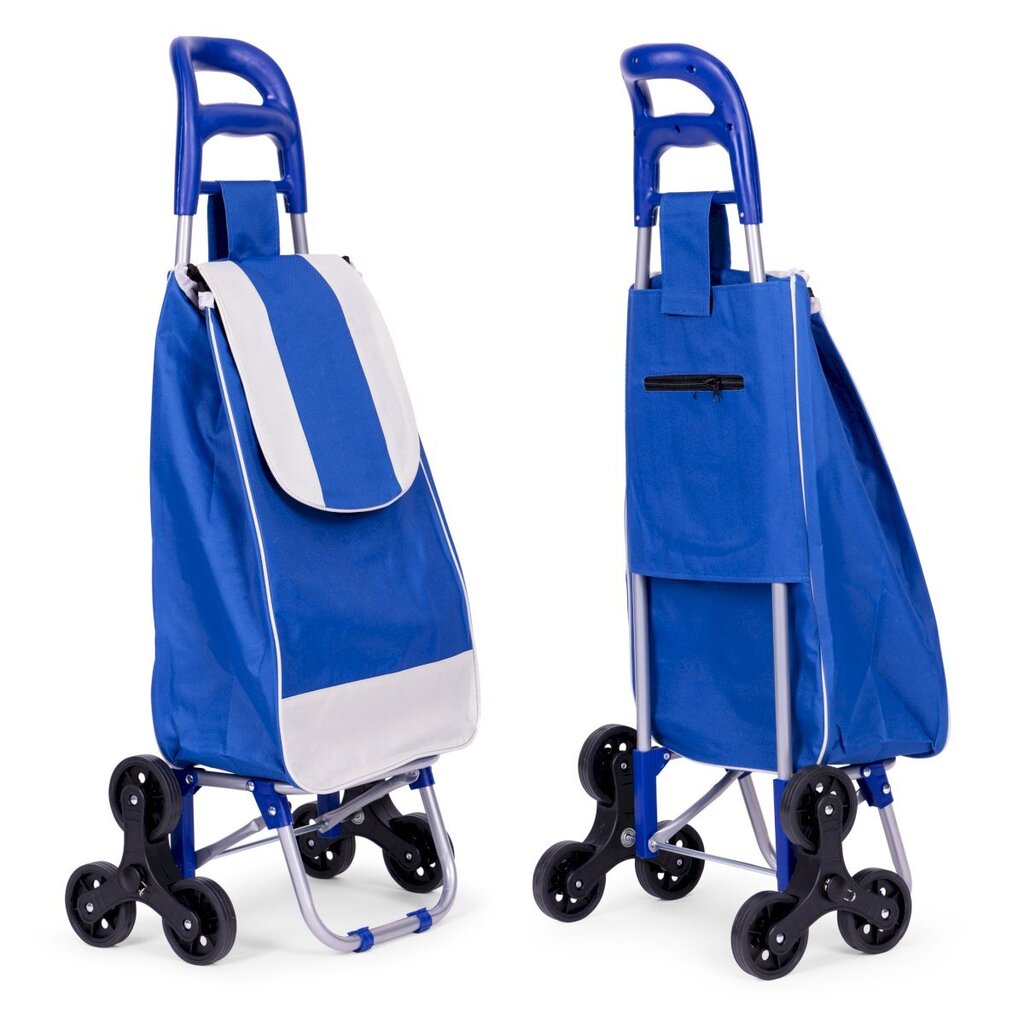 Iepirkumu ratiņu maisiņš, 25 l, uz 6 riteņiem, zils cena un informācija | Iepirkumu somas | 220.lv