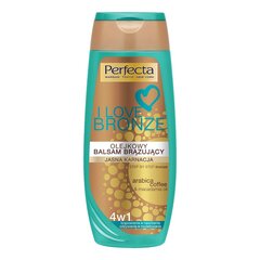 Iedegumu nodrošinošs ķermeņa krēms Perfecta I Love Bronze balsam, 250 ml cena un informācija | Solārija krēmi | 220.lv