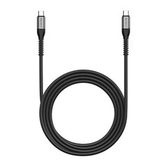 USB-C to USB-C cable Lention 60W, 2m (black) цена и информация | Кабели для телефонов | 220.lv