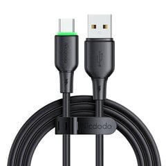 USB to USB-C Cable Mcdodo CA-4751 with LED light 1.2m (black) цена и информация | Кабели для телефонов | 220.lv