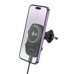 Borofone Car holder BH215 Adelante magnetic with induction charging to air vent black цена и информация | Держатели для телефонов | 220.lv