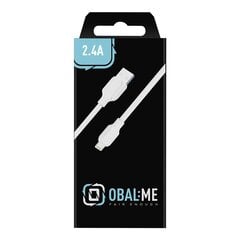 OBAL:ME Simple USB-A|Lightning Cable 1m White цена и информация | Кабели для телефонов | 220.lv