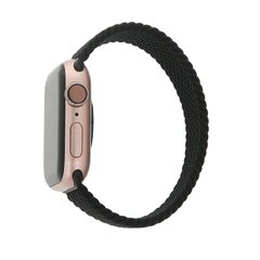 Elastic band M for Apple Watch 42|44|45 mm length 155 mm  black цена и информация | Аксессуары для смарт-часов и браслетов | 220.lv