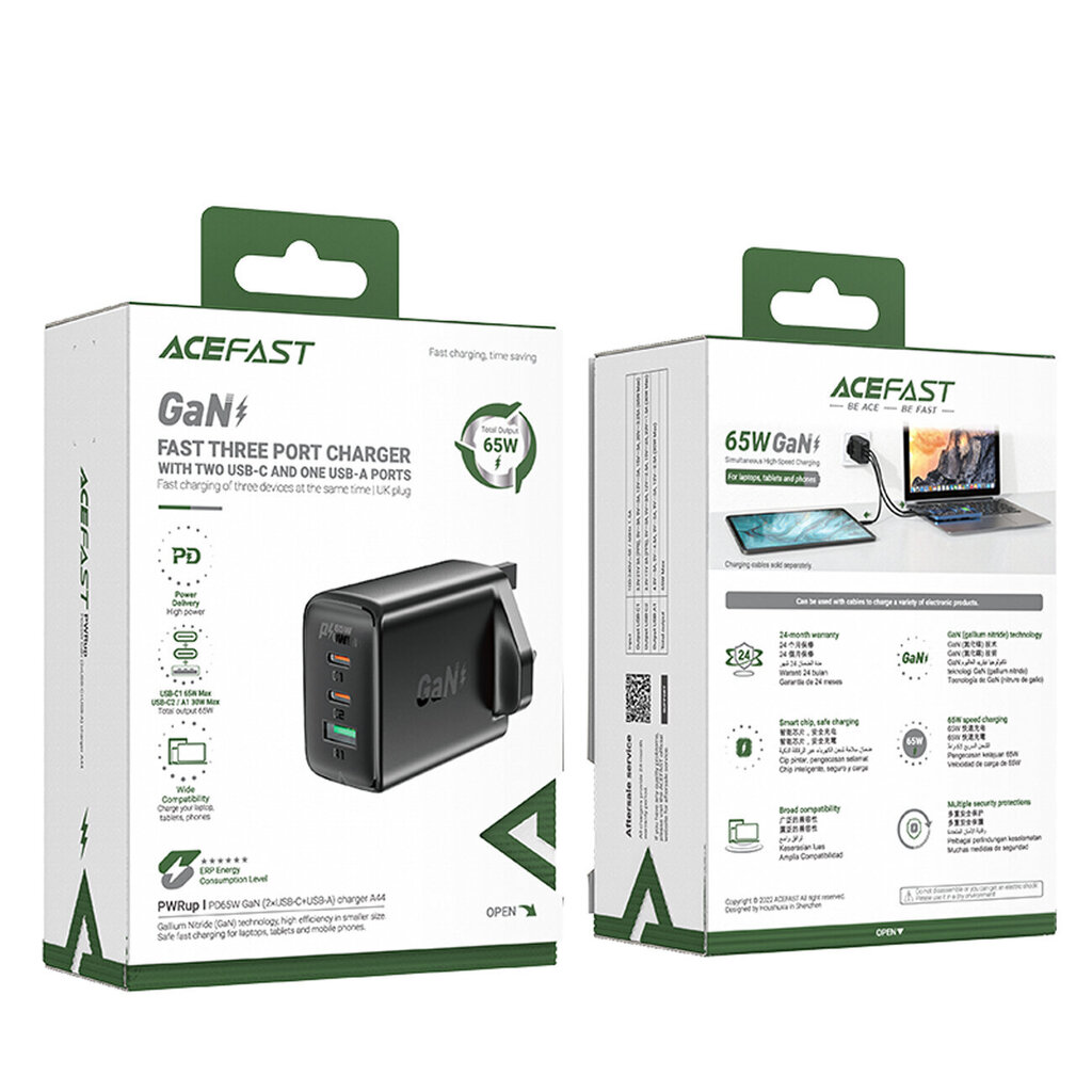 Acefast GaN цена и информация | Lādētāji un adapteri | 220.lv