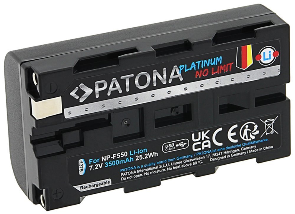 Patona Sony NP-F550/F330/F750 cena un informācija | Akumulatori videokamerām | 220.lv
