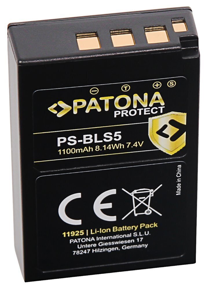 Patona Olympus BLS5 cena un informācija | Akumulatori fotokamerām | 220.lv