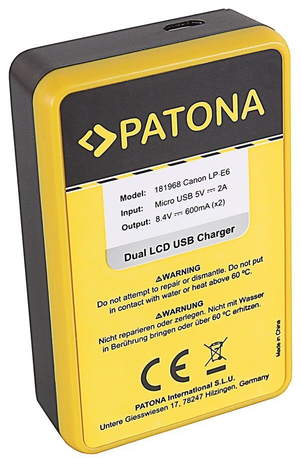 Patona Canon LP-E6 цена и информация | Akumulatori videokamerām | 220.lv