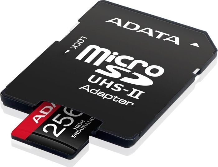 Adata High Endurance 256GB microSDXC UHS-I U3 cena un informācija | Atmiņas kartes fotokamerām | 220.lv