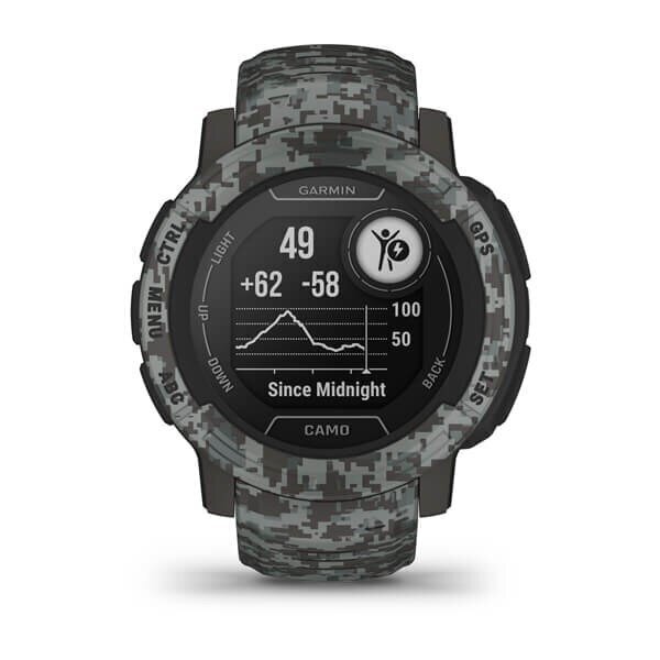 Garmin Instinct 2 Camo Edition, Graphite cena un informācija | Viedpulksteņi (smartwatch) | 220.lv