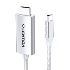 Lention USB-C to 4K60Hz HDMI cable, 3m (silver) цена и информация | Кабели для телефонов | 220.lv