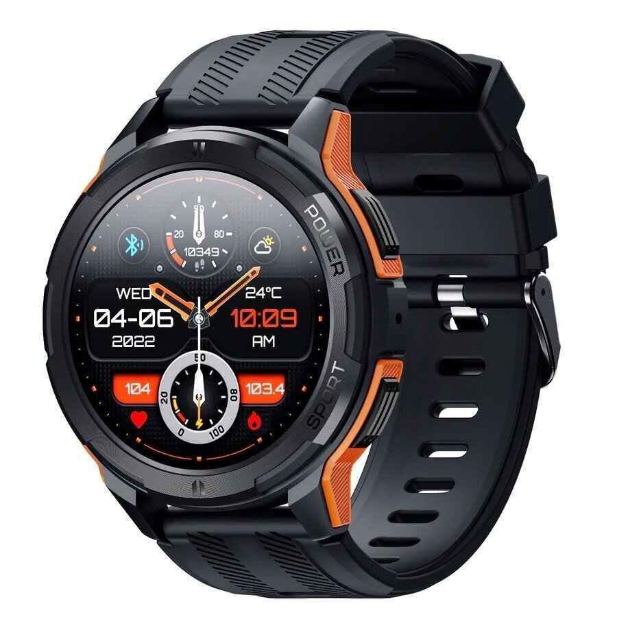 Oukitel BT10 Black/Orange цена и информация | Viedpulksteņi (smartwatch) | 220.lv