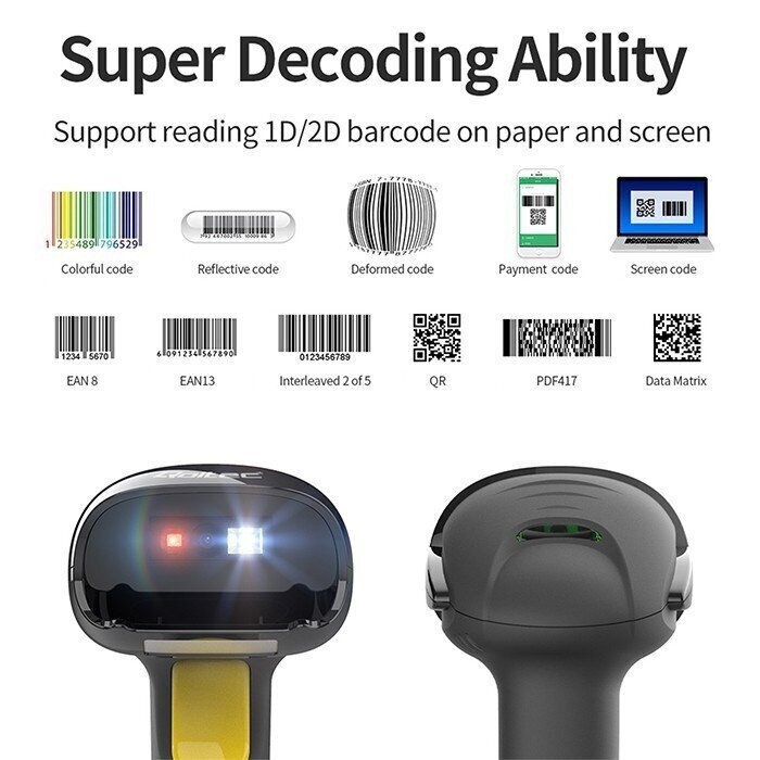 Qoltec Laser Barcode Scanner 50853 цена и информация | Smart ierīces un piederumi | 220.lv