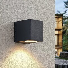 Настенный садовый светильник SuperLED черный, GU10, 35 Вт цена и информация | Уличное освещение | 220.lv