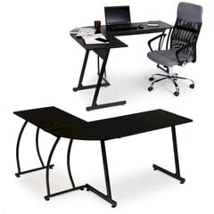 Современный угловой стол, 99 см. x 48 cm., черный цена и информация | Компьютерные, письменные столы | 220.lv