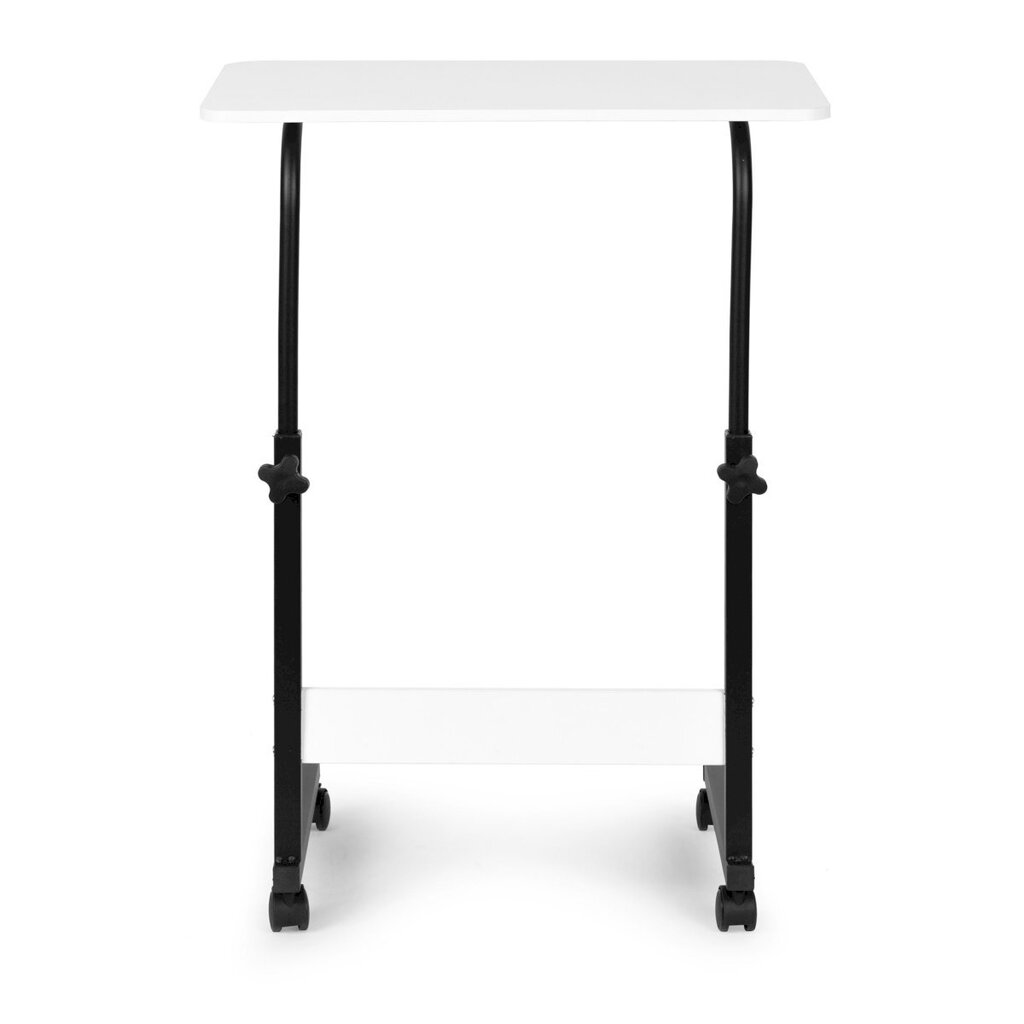 Mobilais klēpjdatora galds, 43 cm x 39 cm x 83 cm, balts cena un informācija | Datorgaldi, rakstāmgaldi, biroja galdi | 220.lv