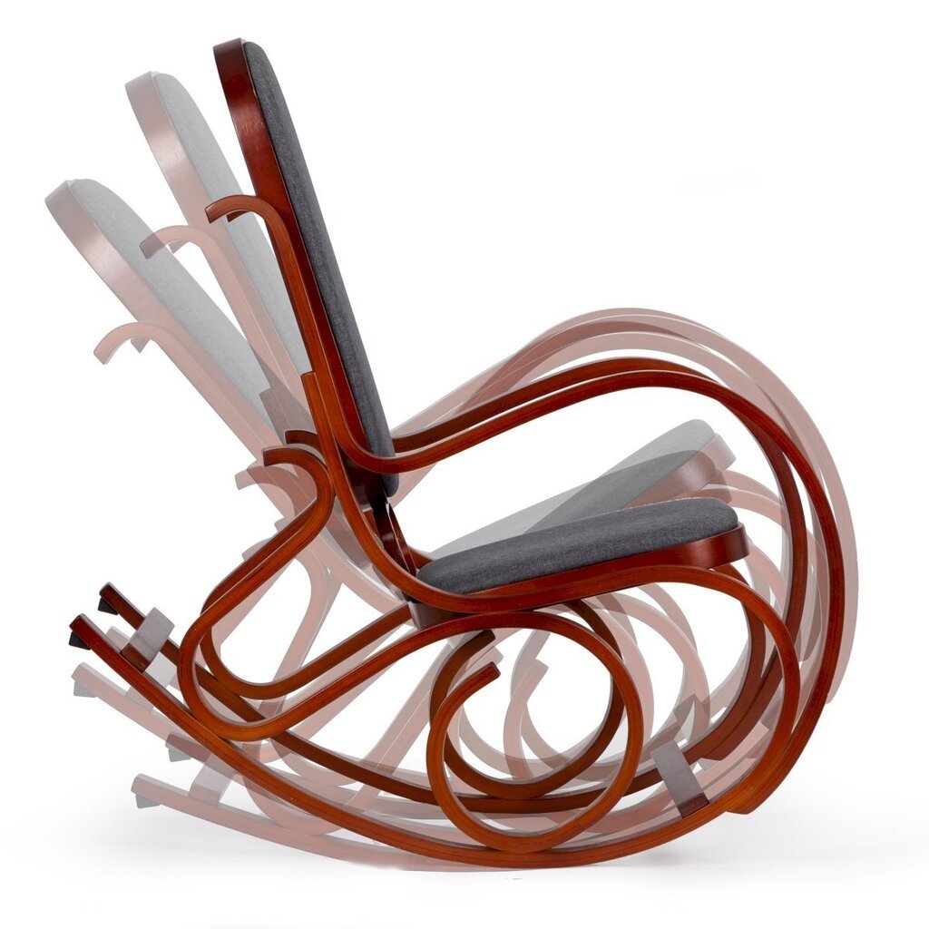 Šūpuļkrēsls, pelēks cena un informācija | Atpūtas krēsli | 220.lv