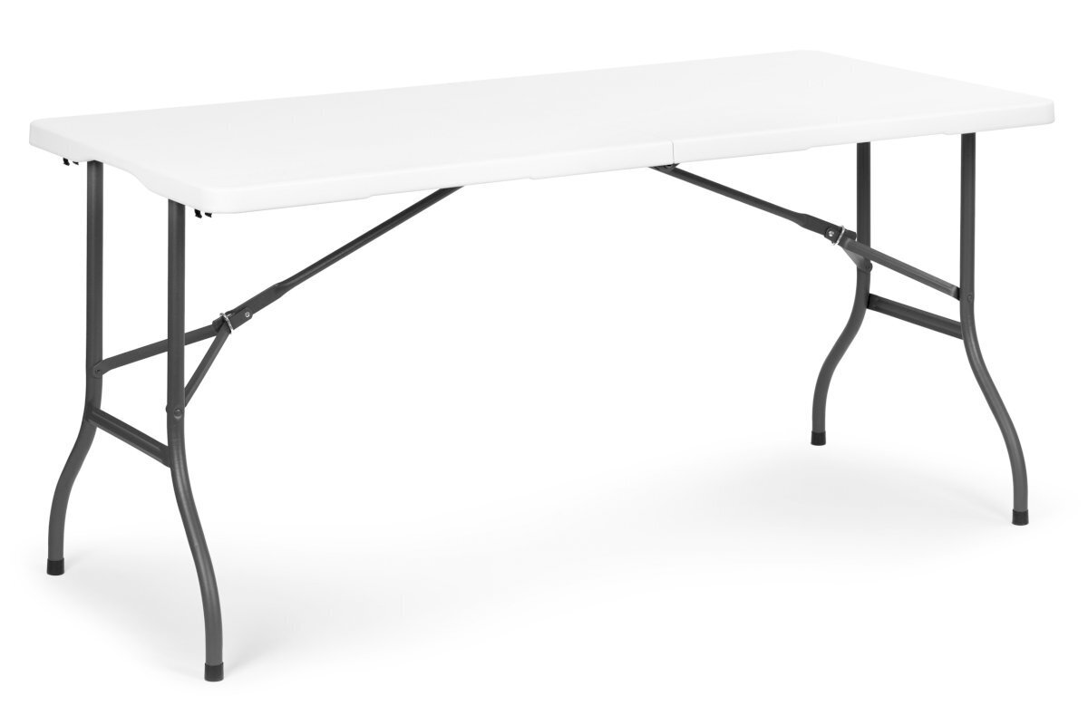 Saliekamais dārza banketa galds, ModernHome, 153 cm, balts cena un informācija | Dārza galdi | 220.lv