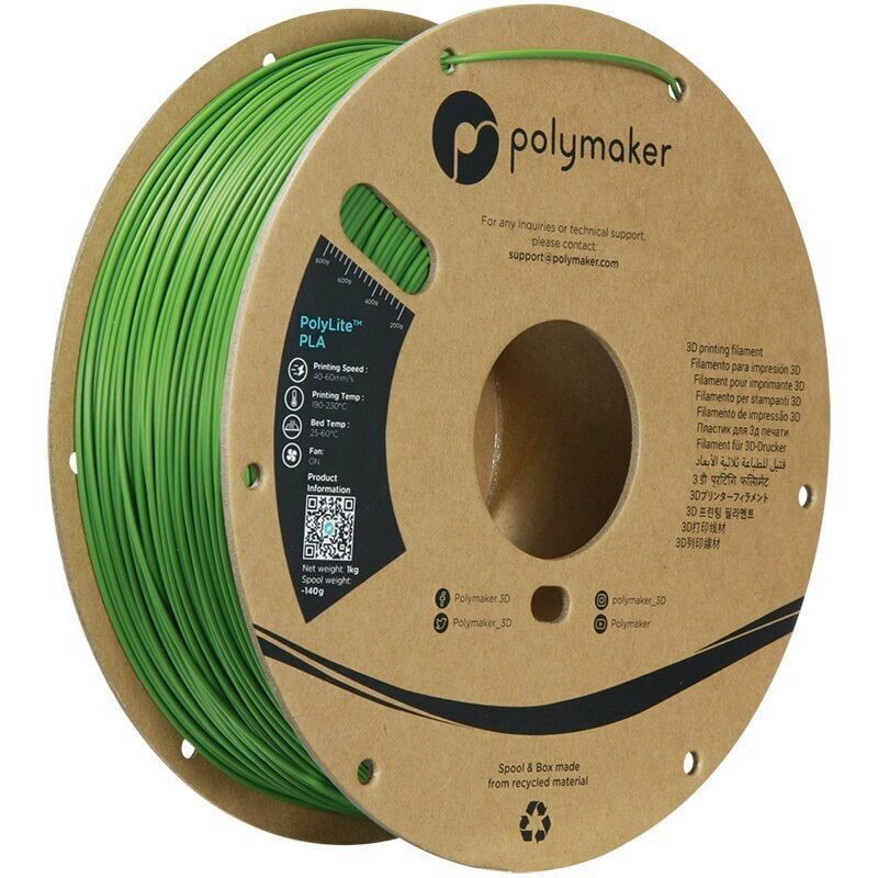 3D drukāšanas filaments Polymaker PolyLite PLA cena un informācija | Smart ierīces un piederumi | 220.lv