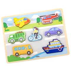 Koka puzle Transportlīdzeklis Viga cena un informācija | Rotaļlietas zīdaiņiem | 220.lv