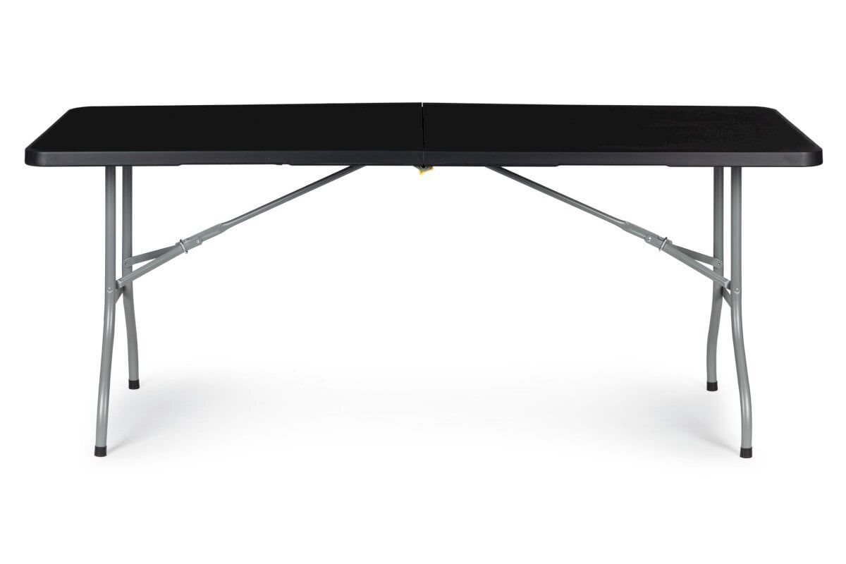 Saliekamais dārza banketa galds, ModernHome, 153 cm, melns цена и информация | Dārza galdi | 220.lv